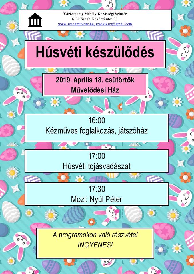 Húsvéti készülődés, Szank