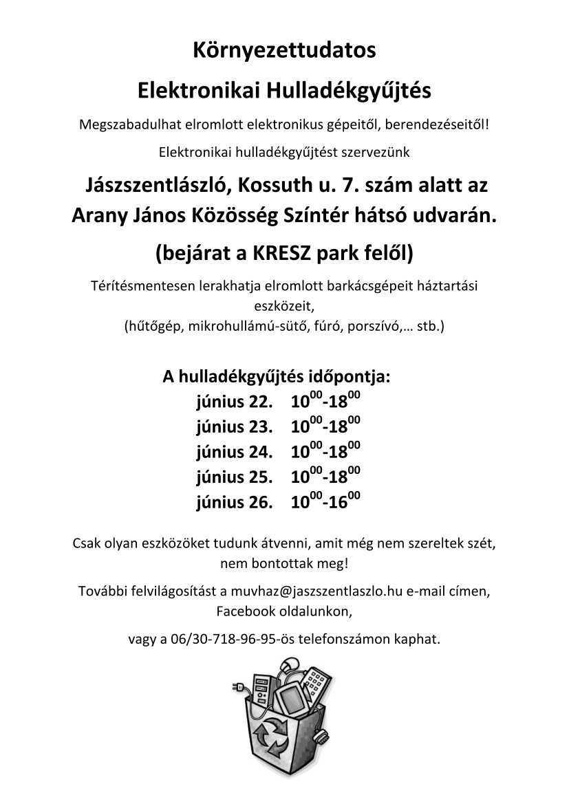 Környezettudatos elektronikai hulladékgyűjtés