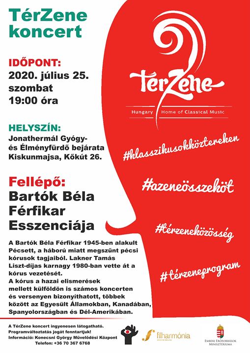 Térzene koncert a Kiskunmajsai Gyógyfürdőnél