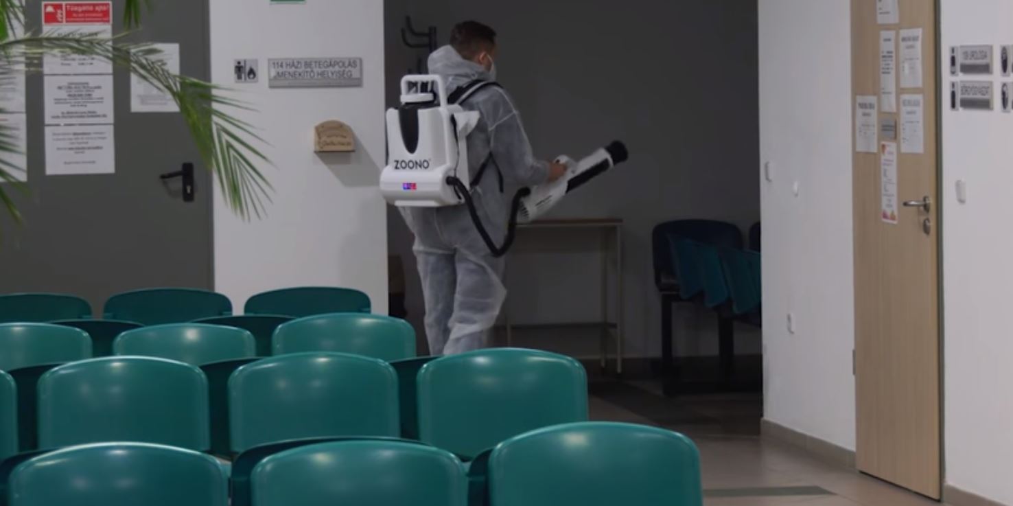 Hosszan tartó hatású felületfertőtlenítést végeztek a kiskunmajsai szakellátó intézetben